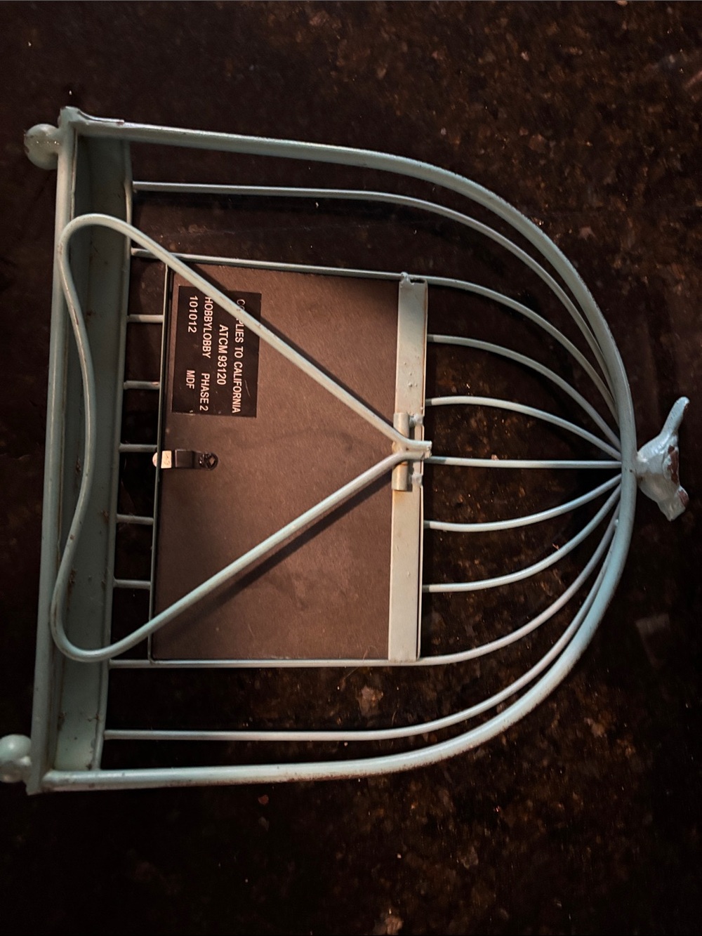 Rustic Blue Birdcage Photo Frame - Picture 5 of 6